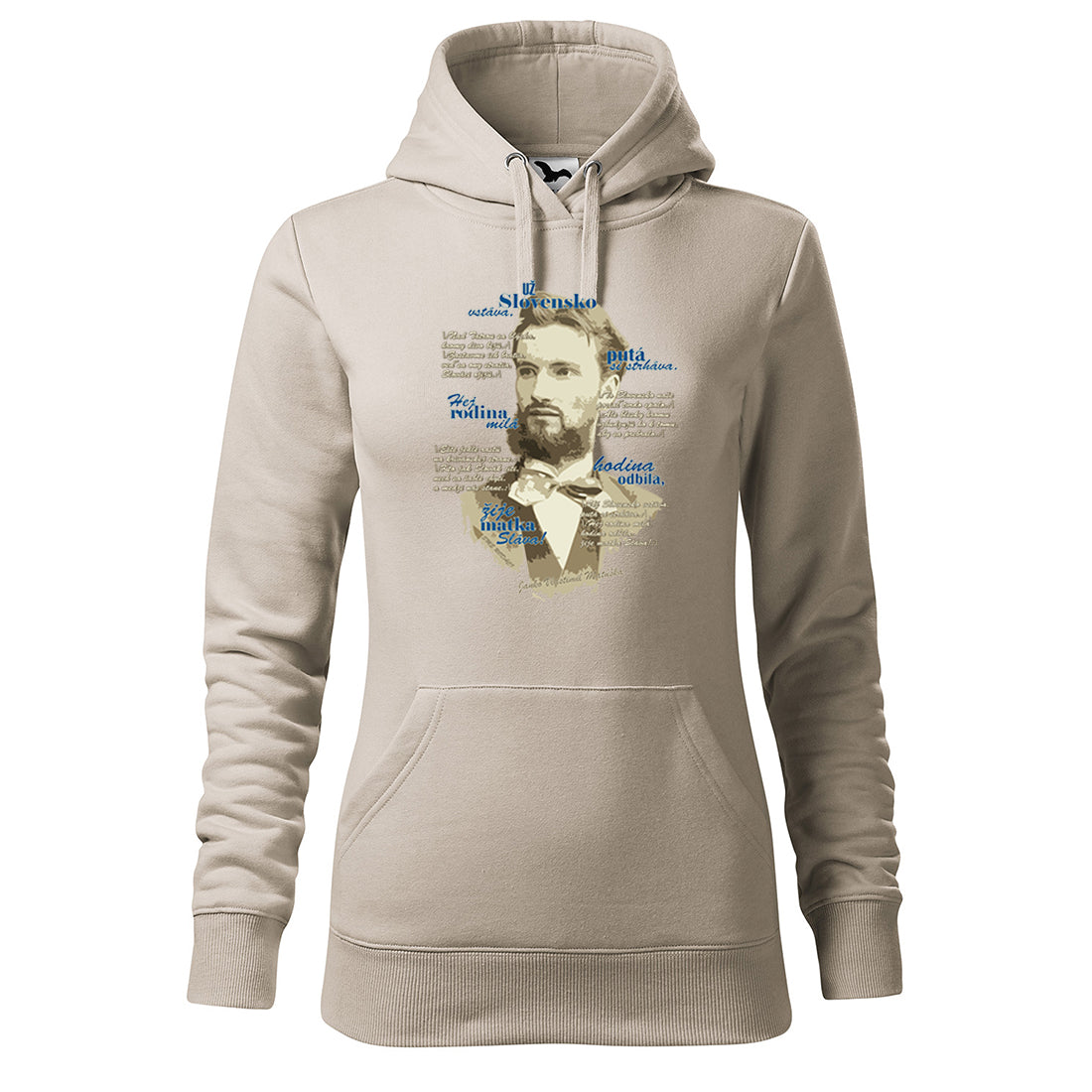 Dámska mikina s kapucňou – Janko Vlastimil Matúška – NAD TATROU SA BLÝSKA
