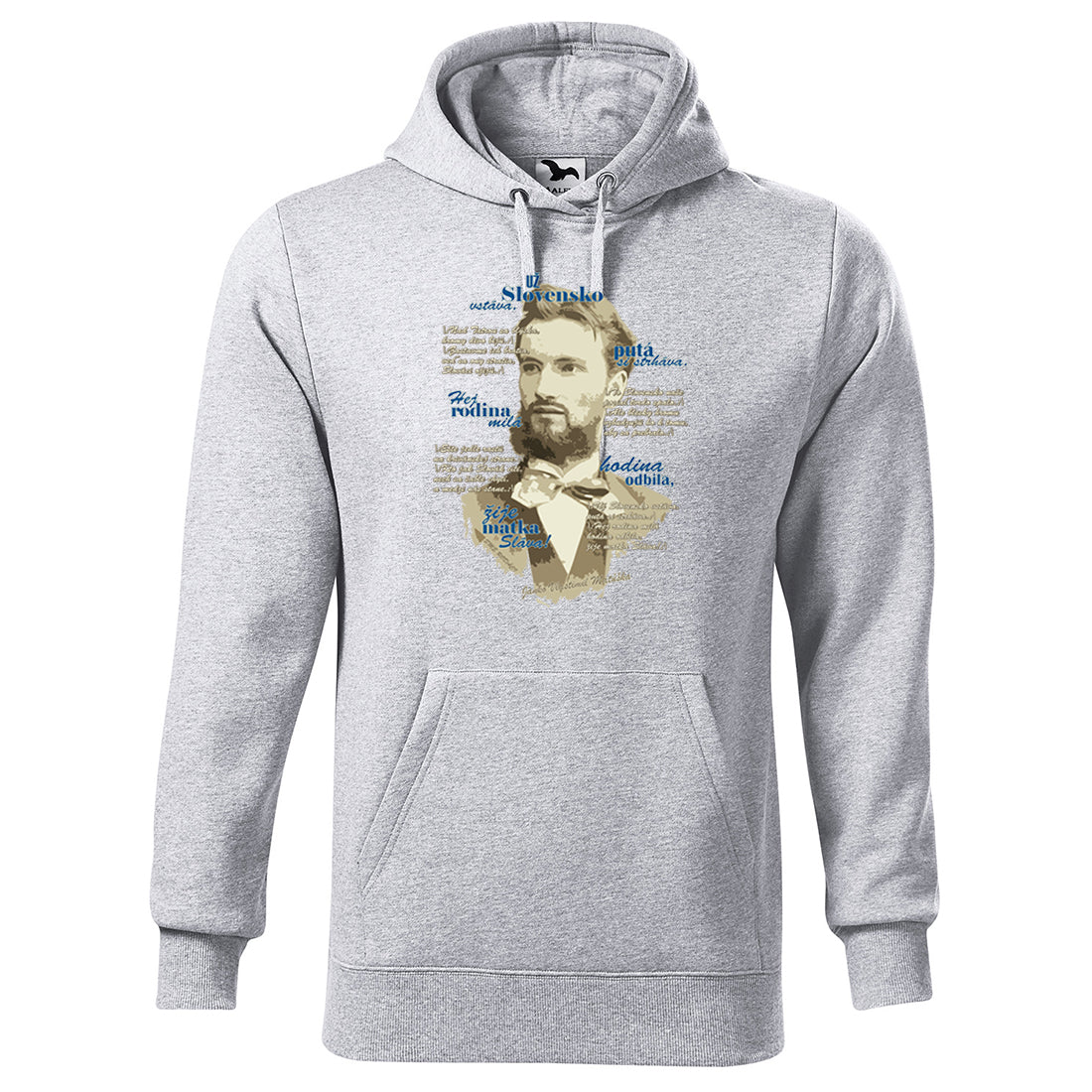 Pánska mikina s kapucňou – Janko Vlastimil Matúška – NAD TATROU SA BLÝSKA