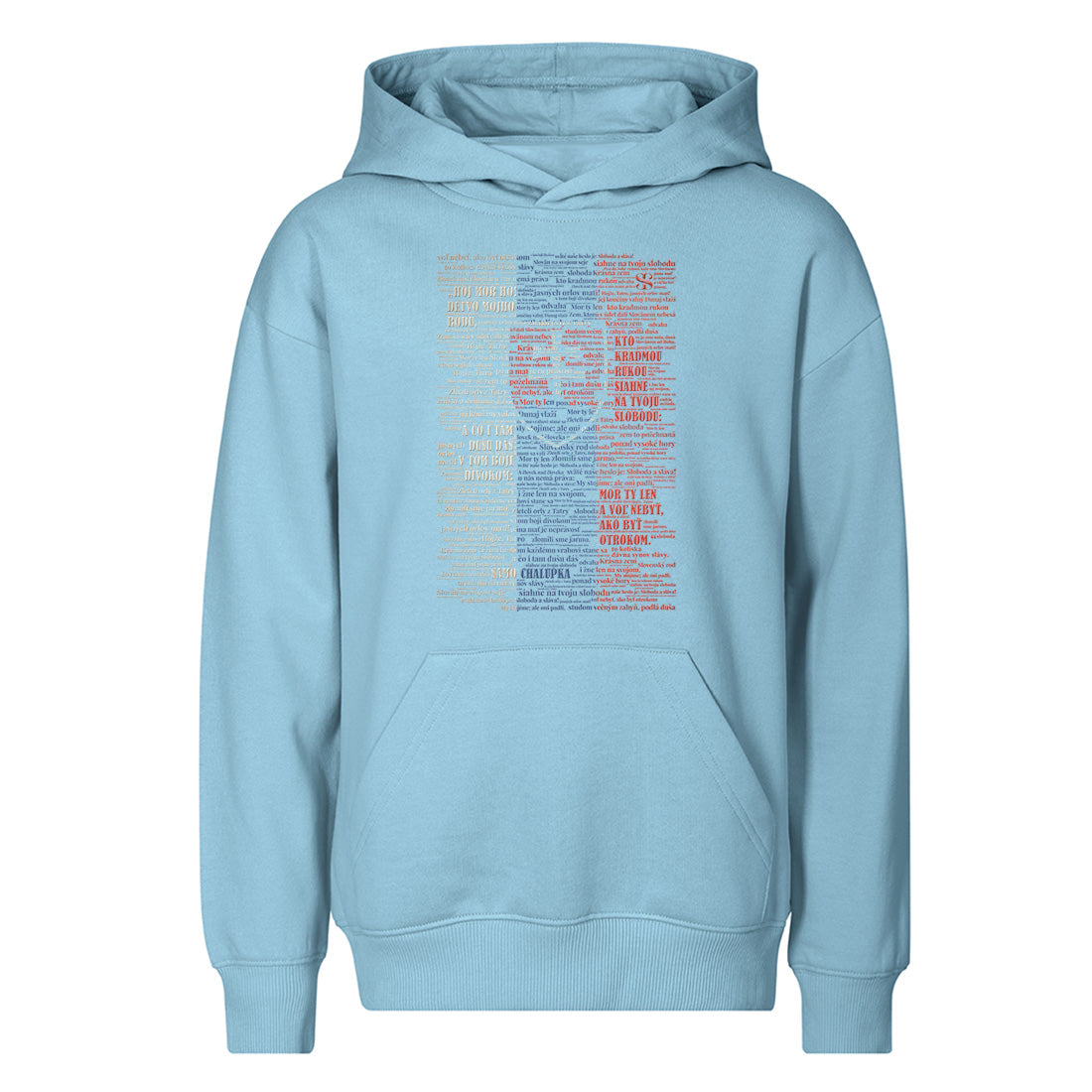 Detská mikina s kapucňou – SLOVENSKA ZÁSTAVA – MOR HO!