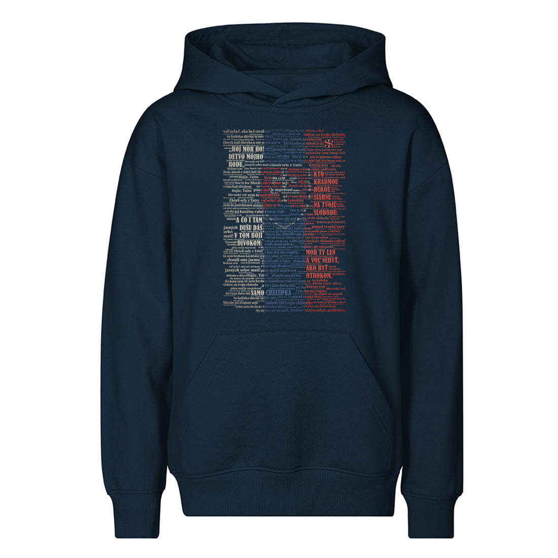 Detská mikina s kapucňou – SLOVENSKA ZÁSTAVA – MOR HO!